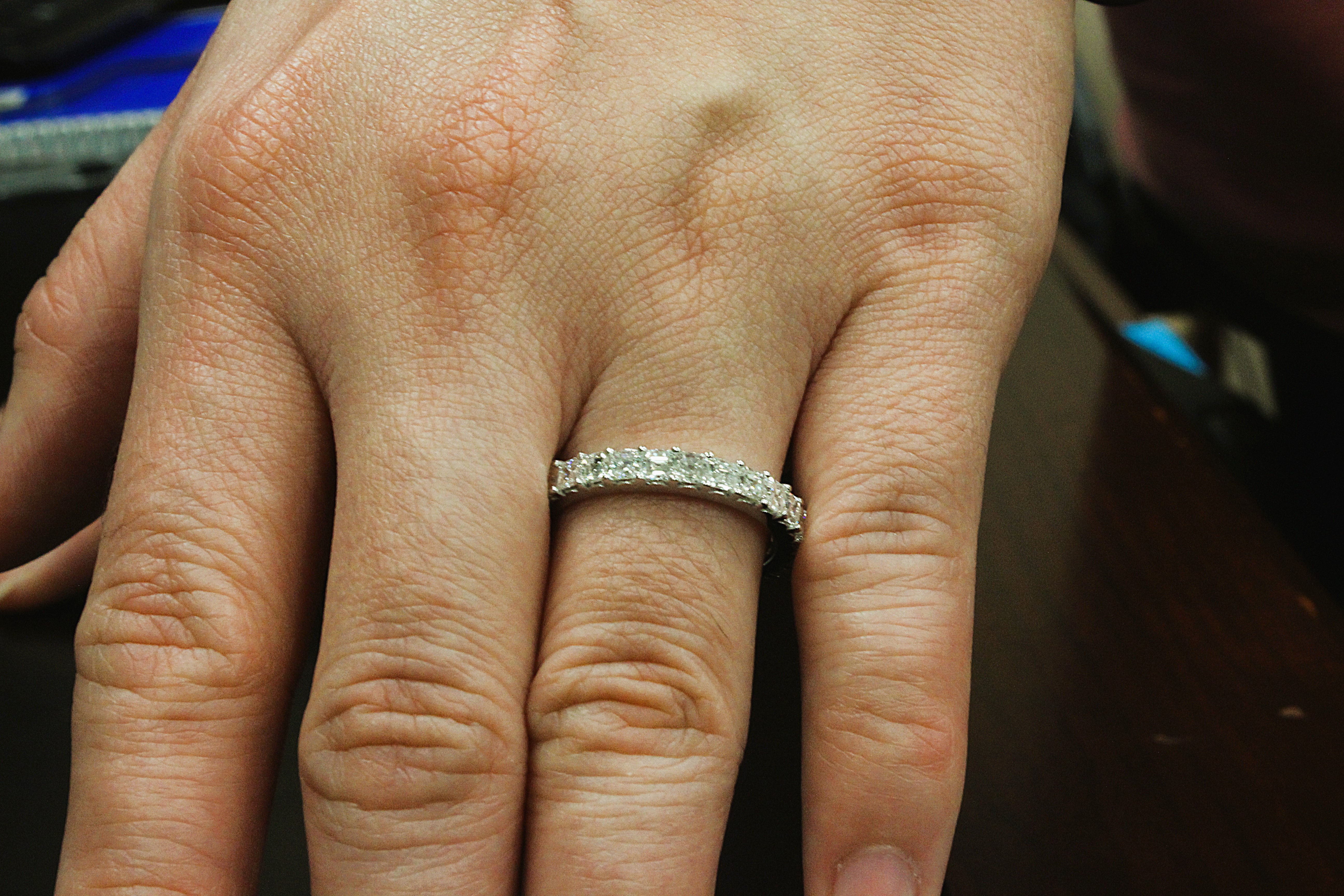 Asscher Cut Diamond Eternity Band